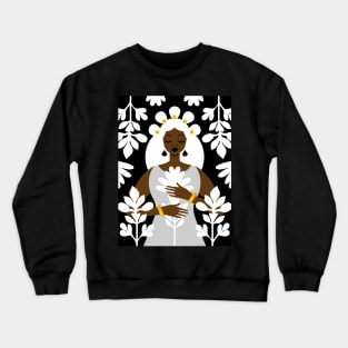 Nouveau Black and White Crewneck Sweatshirt